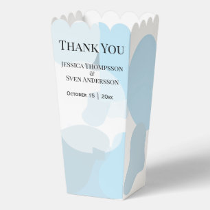 Moderne Abstrakte blaue Minimalistische Kunsthochz Geschenkschachtel