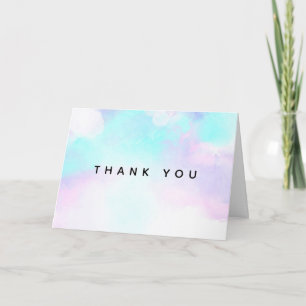 Moderne abstrakte blaue und violette Wasserfarbe D Karte