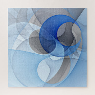 Moderne Abstrakte blaugraue Fraktal Grafik