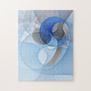 Moderne Abstrakte blaugraue Fraktal Grafik