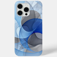 Moderne Abstrakte blaugraue Fraktal Grafik