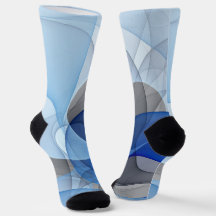 Moderne Abstrakte blaugraue Fraktal Grafik