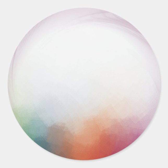 Moderne Abstrakte Blindvorlage Runder Aufkleber (Vorderseite)