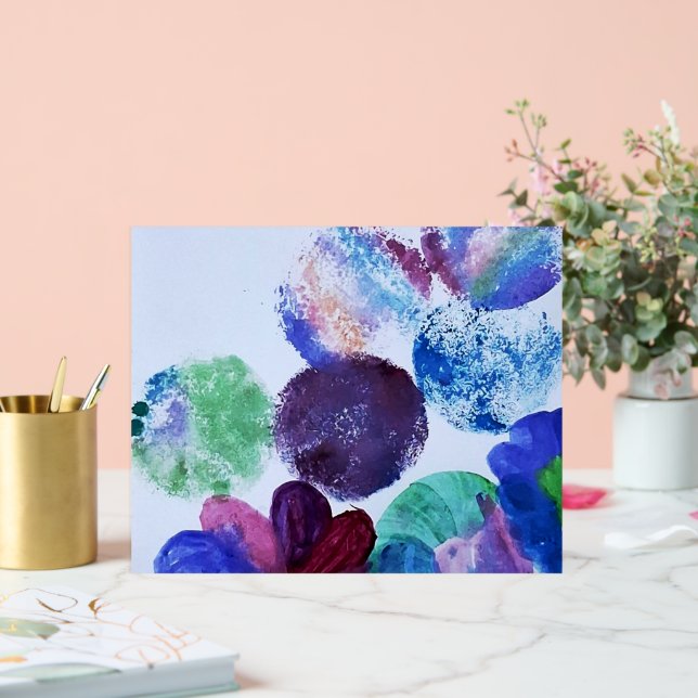 Moderne abstrakte Blumen Acrylschild (Hochzeit)