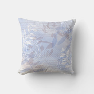 Moderne abstrakte Blumen botanisch trendy Kissen