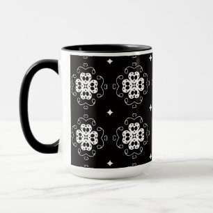 moderne abstrakte Blumen Kaffeetasse