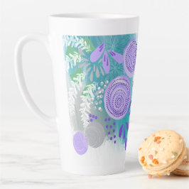 Moderne Abstrakte Blumen Milchtasse