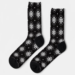 moderne abstrakte Blumen Socken