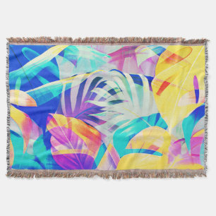 Moderne Abstrakte Blumenfarbe Decke