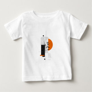 Moderne abstrakte botanische geometrische Wandkuns Baby T-shirt