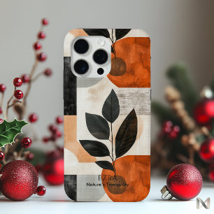 Moderne abstrakte botanische Kunst - Erdige minima Case-Mate iPhone Hülle