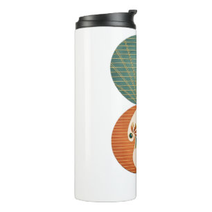 Moderne abstrakte botanische Kunst, Minimalist Ci Thermosbecher