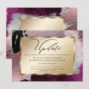 Moderne Abstrakte Cassis Weinroute Einladung