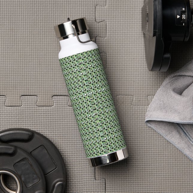 Moderne abstrakte digitale Musterdesign 1239 Trinkflasche (Fitnessstudio)