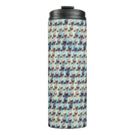 Moderne abstrakte digitale Musterdesign 1242 Thermosbecher