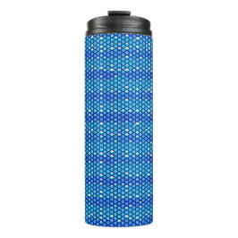 Moderne abstrakte digitale Musterdesign 1244 Thermosbecher