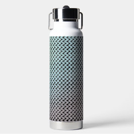 Moderne abstrakte digitale Musterdesign 1246 Trinkflasche