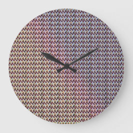 Moderne abstrakte digitale Musterdesign 1260 Große Wanduhr
