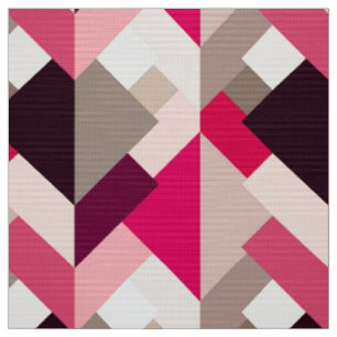 Moderne abstrakte Dreiecke, pinkfarbenes rosa und Stoff