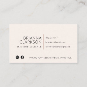 Moderne Abstrakte Earth Tones Art Business Card Visitenkarte