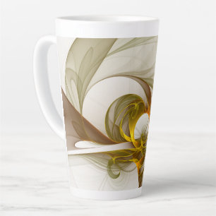 Moderne abstrakte edle Metallfarben Fraktal Milchtasse