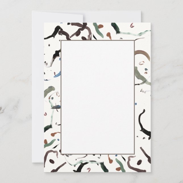 Moderne Abstrakte Einladungen (Vorderseite)