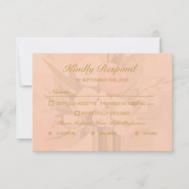 Moderne Abstrakte Elegante RSVP-Karte RSVP Karte