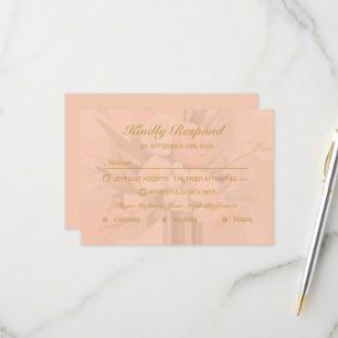 Moderne Abstrakte Elegante RSVP-Karte RSVP Karte