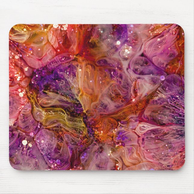 Moderne Abstrakte Epoxid Kunst, Resin Art, Resin Mousepad (Vorne)