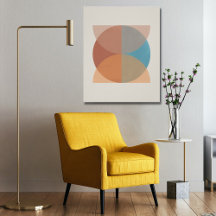 Moderne Abstrakte Erdtöne Geometrische Wasserfarbe