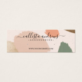 Moderne Abstrakte Erdtöne - Gold-Earring-Anzeige