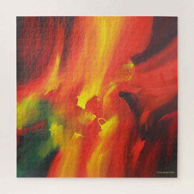 Moderne Abstrakte expressionistische Malerei (Vertikal)