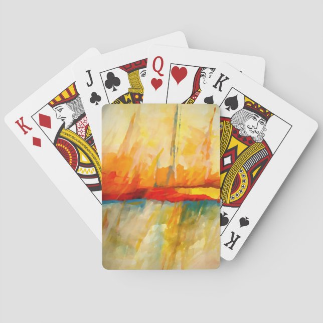Moderne Abstrakte expressionistische Malerei Spielkarten (Rückseite)