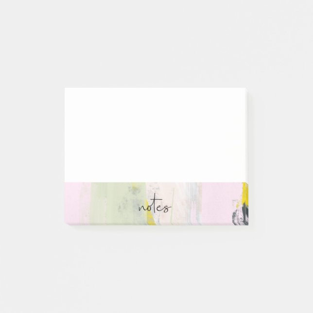 Moderne Abstrakte Farben Post-it Klebezettel (Vorderseite)