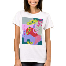 Moderne abstrakte, farbenfrohe Kunstgrafik