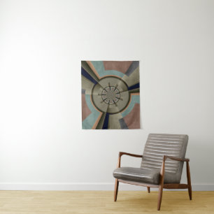 Moderne abstrakte Farbharmonie Fraktal Kunst Grafi Wandteppich