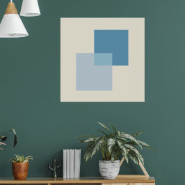 Moderne Abstrakte Farbtöne, Minimalistisches Desig Poster