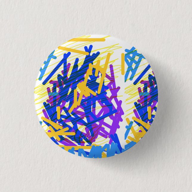 Moderne Abstrakte festliche Paint Splash Button (Vorderseite)