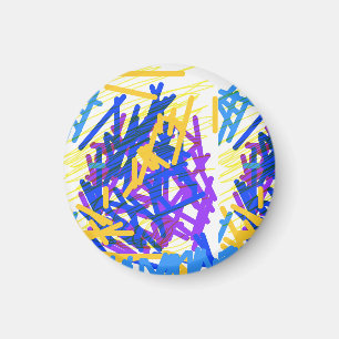 Moderne Abstrakte festliche Paint Splash Magnet