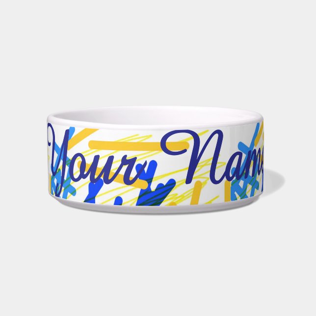 Moderne Abstrakte festliche Paint Splash Napf (Vorderseite)