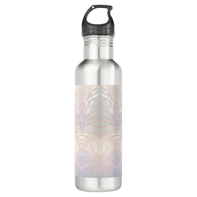 Moderne Abstrakte Flasche mit Wasser Edelstahlflasche (Vorderseite)
