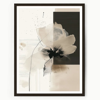 Moderne Abstrakte Florale Wandkunst Poster