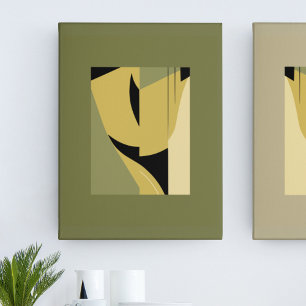Moderne Abstrakte Formen in erdigen Tönen II Poster