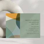 Moderne Abstrakte Formen sorgen für Aquamarine Ein Save The Date<br><div class="desc">Moderne Abstrakte Formen sorgen für Aquamarine Einzigartigkeit</div>
