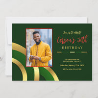 Moderne Abstrakte Foto-Einladung