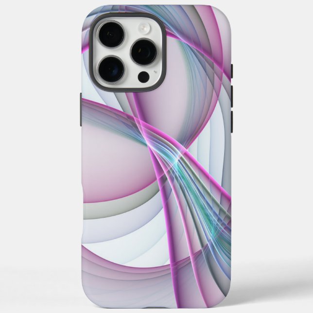 Moderne Abstrakte Fraktal-Kunst iPhone 16 Pro Max Hülle (Rückseite)