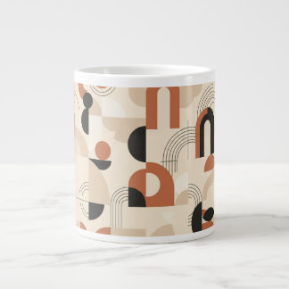 Moderne abstrakte Geometrie Jumbo-Tasse