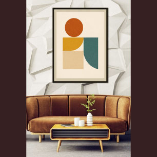 Moderne Abstrakte Geometrie, Minimalistisch Poster