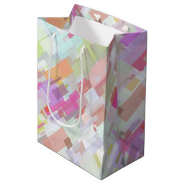 Moderne Abstrakte Geometrie und Farbigkeit Mittlere Geschenktüte