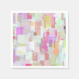 Moderne Abstrakte Geometrie und Farbigkeit Serviette